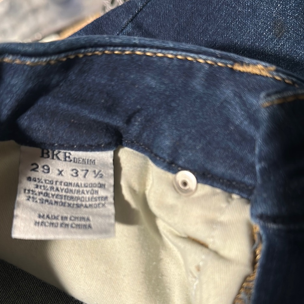 Women's Dark Blue Flared Jeans - Picture 5 of 5